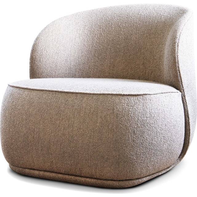 Pipe Swivel Lounge Chair With Return Function, Hemp