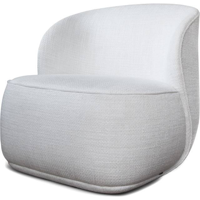 Pipe Swivel Lounge Chair With Return Function, Cream