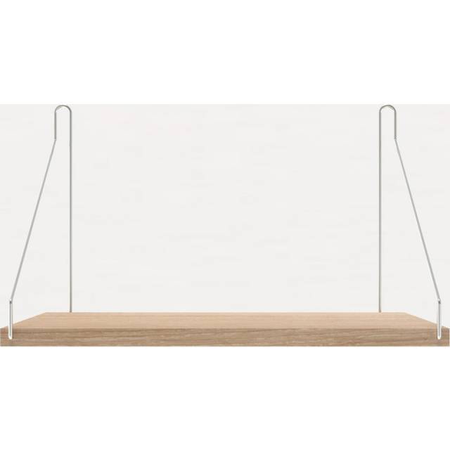 FRAMA - White Stained Oak Shelf - 40 cm - Hylla - White/Steel - D:270/L:400 mm