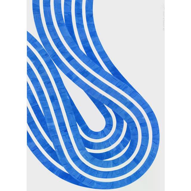 Entropy Blue 02 Poster 70x100 cm