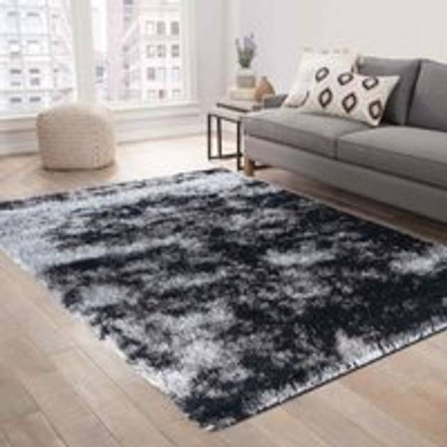 Serdim Rugs California Twotone Shaggy Rugs 200 X 290cm Dark Grey, Grey