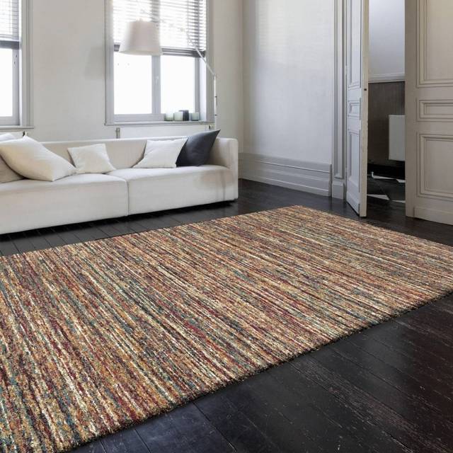 Mehari Multi Stripes 280x380cm Large Rug Carpet Thick Pile Rugs Living Room Bedroom