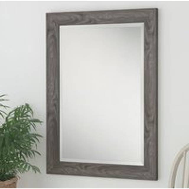 Yearn Mirrors Yearn Rustic Light Grey Framed Mirror 117X91Cm, Grey