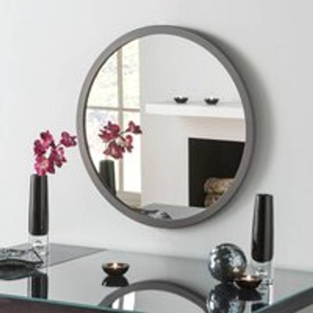 Yearn Mirrors Yearn Classic Round Grey Mirror 70Cm, Grey