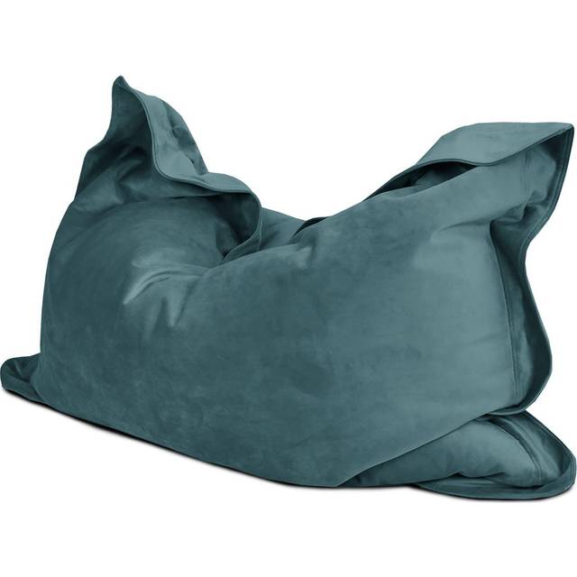 rucomfy Beanbags rucomfy Extra Large Squarbie Bean Bag - Velvet - Teal, Green
