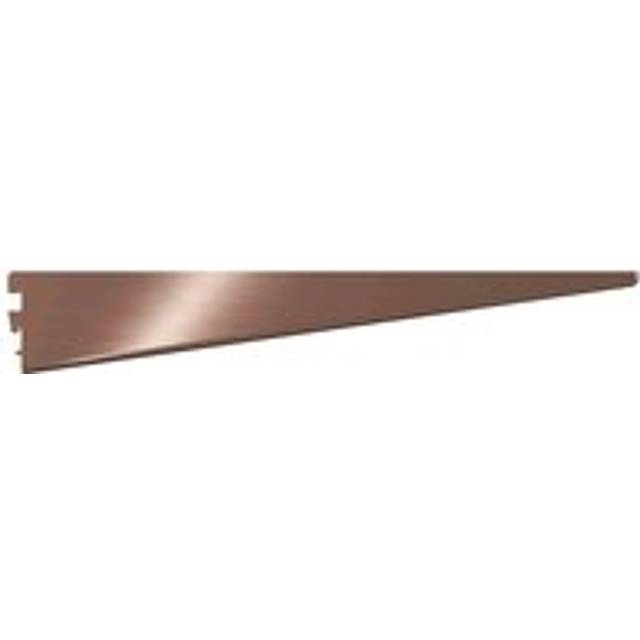 Rothley Twin Slot Shelving Kit In Antique Copper 10 Inch Brackets And 63 Inch Uprights