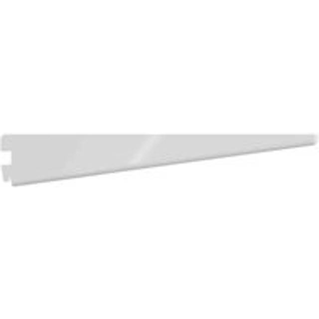 Rothley Twin Slot Shelving Kit In White 10 Inch Brackets And 78 Inch Uprights, White