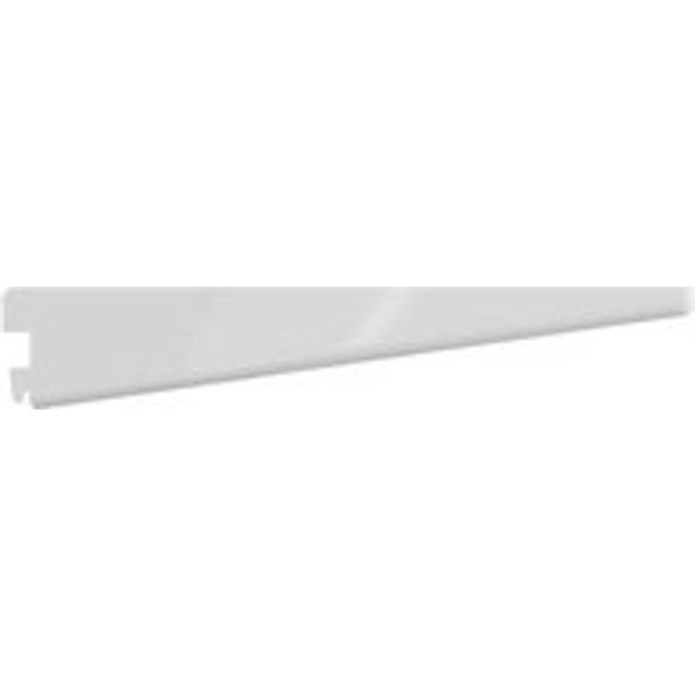 ROTHLEY Twin Slot Shelving Kit In White - 8" Brackets x 4 and 78" Uprights x 2