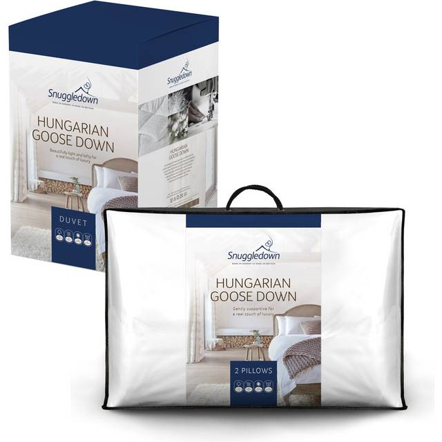 Retreat Hungarian Goose Down 10.5 Tog All Year Round Duvet With 2 Pillows - White - Super King
