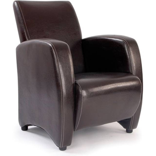 Metro Leather Effect Reception Armchair