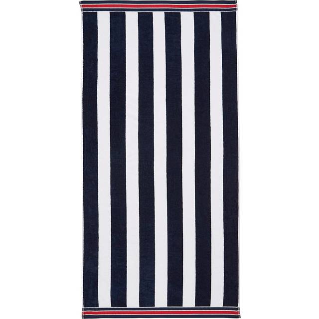 Allure Bath Fashions Cotton Nautical Stripe Beach Towel - Blue - 70 x 140cm
