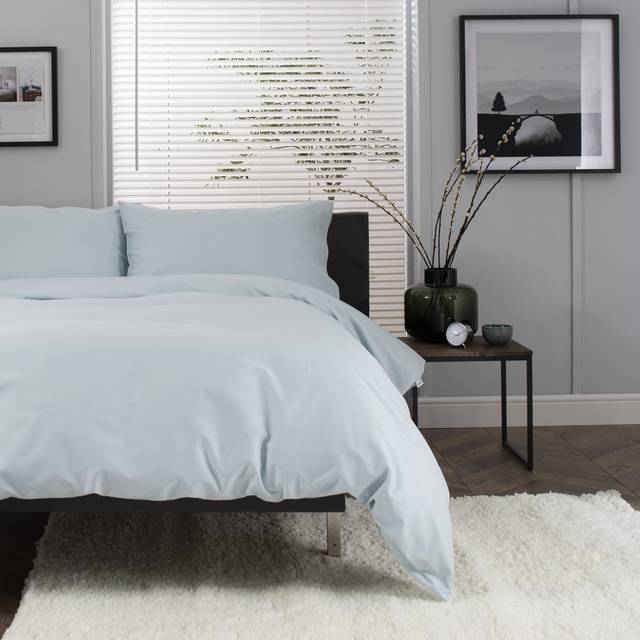 200 TC Duvet Cover Set - Duck Egg (Kingsize - 2 Standard Pillowcases)