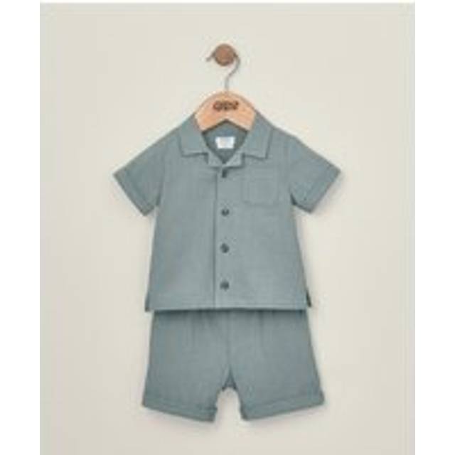 Shirt and Short Outfit Set - Green - GREEN - 6-9 Months