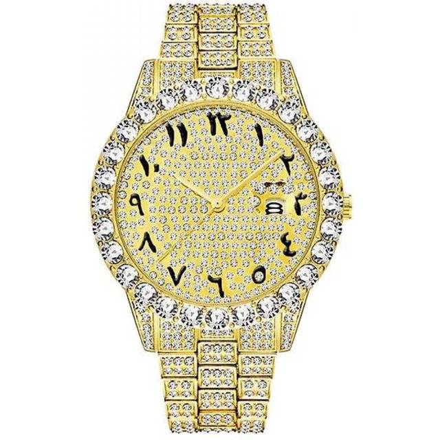 Waterproof Watch Men Top Brand Luxury Watch Analog Quartz Watch Men|quartz Watches(golden) - Multicoloured