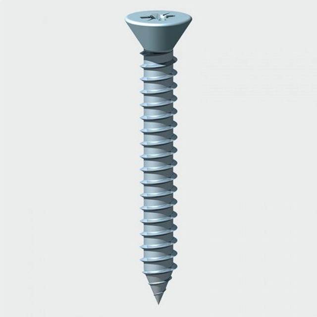 "TIMco 00834CCAZ Self Tapping Screw PZ2 CSK BZP 8 x 3/4"" Box of 1,000"