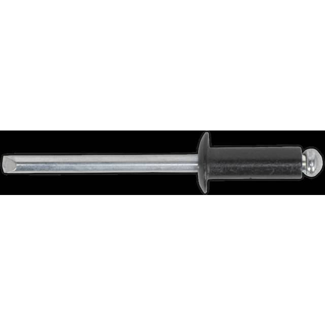Sealey RAB4010S Aluminium Rivet Black Standard Flange 4 x 10mm Pac...