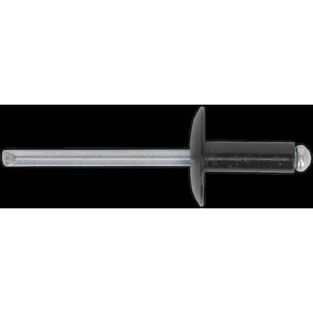 Sealey RAB4010L Aluminium Rivet Black Large Flange 4 x 10mm Pack o...