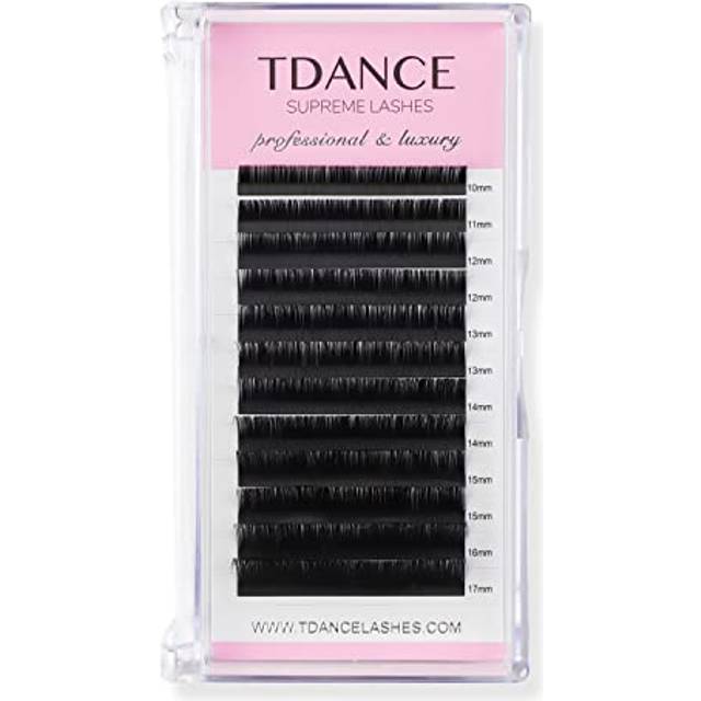 TDANCE Premium C CC D DD J B L Curl 0.03-0.18mm Thickness Semi Permanent Individual Eyelash Extensions Silk Volume Lashes Professional Salon Use Mixed