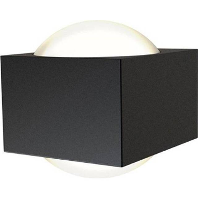 Ansell Misano Square IP65 Bi-Directional Wall Light 4000K Black