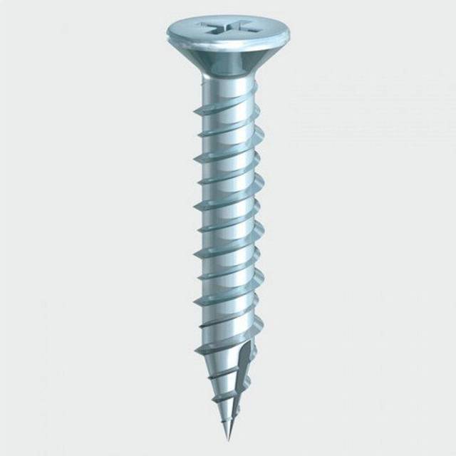 Timco - Window Fabrication Screws Countersunk ph High-Low Thread Slash Point Zinc - 4.3 x 40