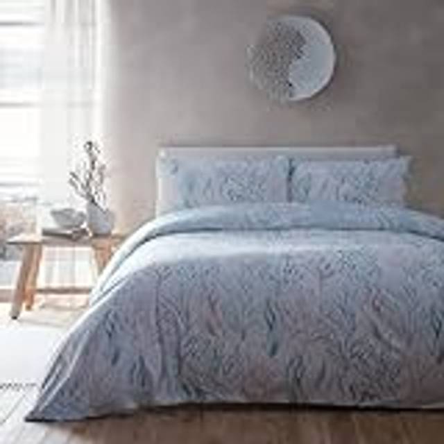 Drift Home Cora Duvet Cover Bedding Set Seafoam - Black