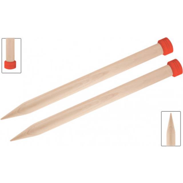 Jumbo Birch: Knitting Pins: Single-Ended: 40cm x 25.00mm