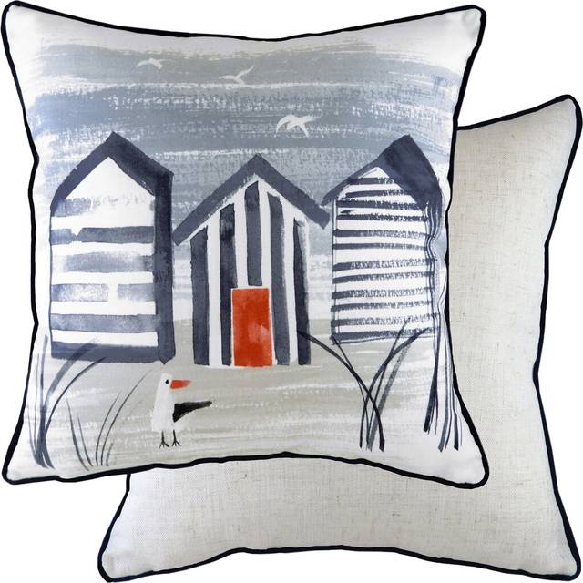 Evans Lichfield Nautical Beach Piped Cushion Cover - Multicolour - One Size