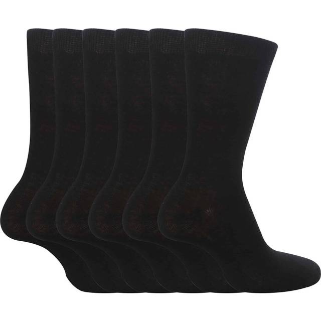 (4-6 UK, Black) 6 Pairs Girls & Boys School Socks, 4 Colours, 3 Sizes