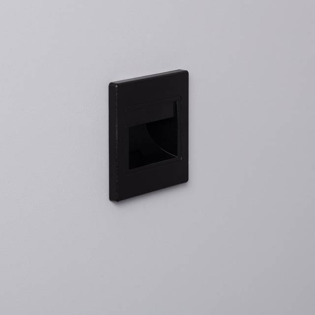 Edit Randy Warm White LED Recessed Wall Light - Black