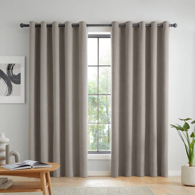 Wilson Blackout Thermal Curtains - Grey (168cm Width x 213cm Drop)