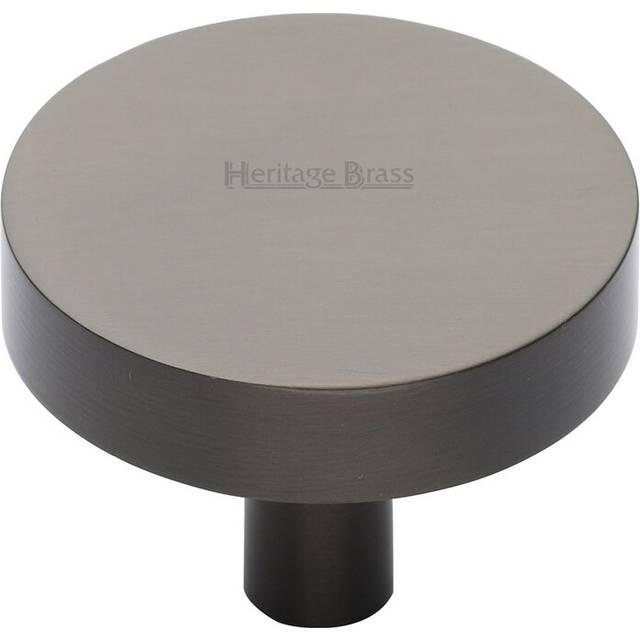 Heritage Cabinet Knob Disc Design - Satin Brass (2.9cm H x 3.8cm W x 3.8cm D)