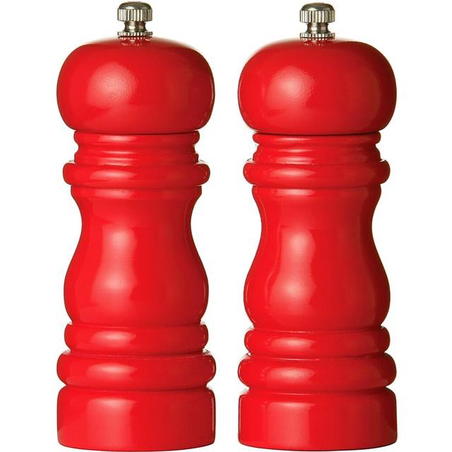 Salt and Pepper Shaker Set - Red (14cm H X 5cm W)