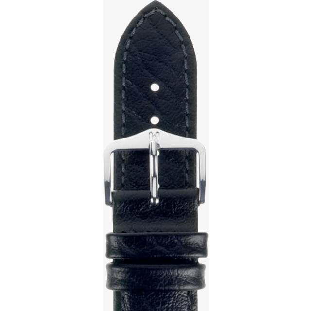 HIRSCH Highland 14mm Medium Black Leather Watch Strap 04302150-2-14