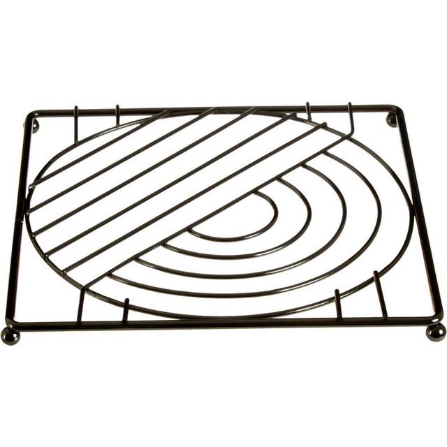 Vertex Black Nickel Square Trivet Heat Protector Hot Pot Stand Kitchen Worktop