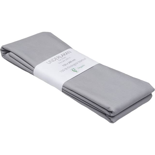 Eco Kuvertlakan Percale Classic, Grå, 120x200