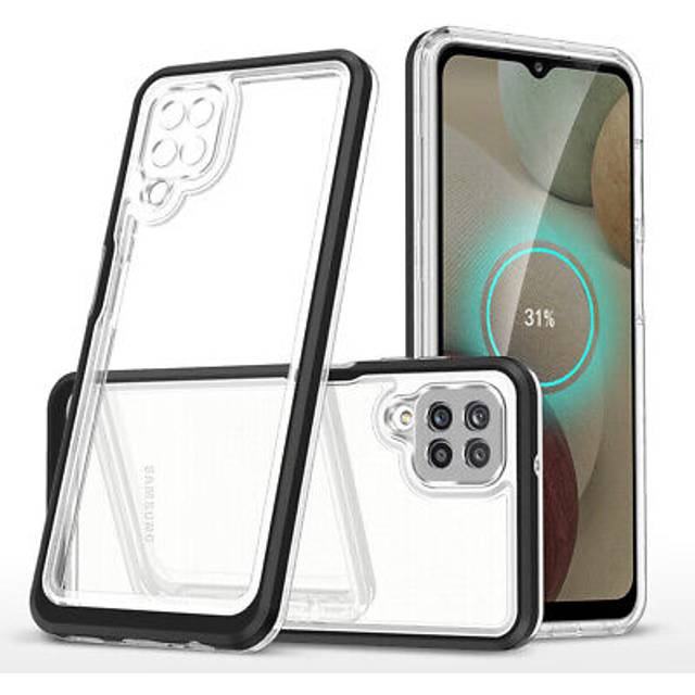 Galaxy A22 4G Skal Clear 3in1 - Svart
