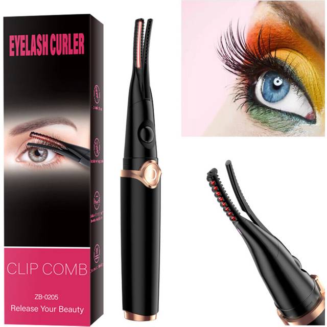 2-IN-1 Electric Eyelash Curler Fast Heating Temperature Adjustable Eyelash Roller Make Up Lashes Curler USB Mascaralash Lift Kit