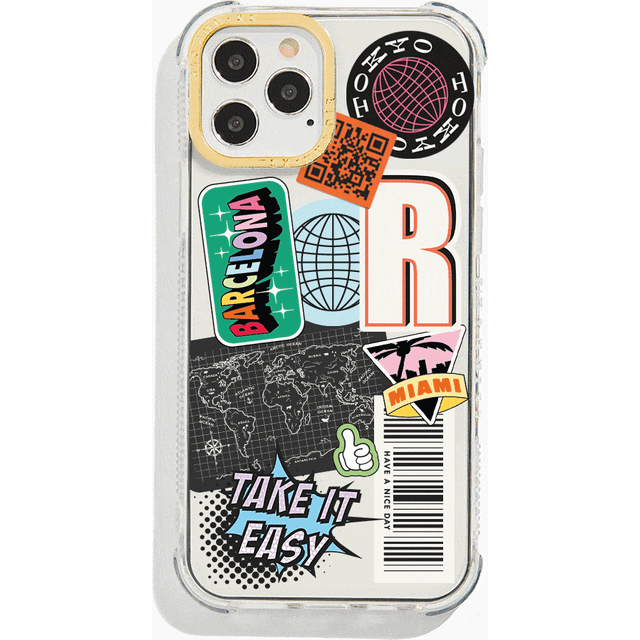 White Ditsy Daisy Shock i Phone Case, i Phone 13 Pro Max Case