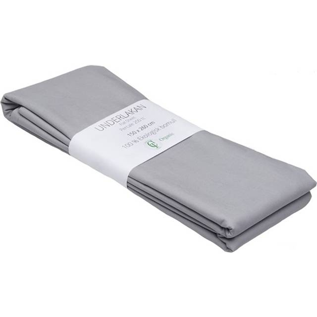 Classic Eco Kuvertlakan Percale Grå 160x200