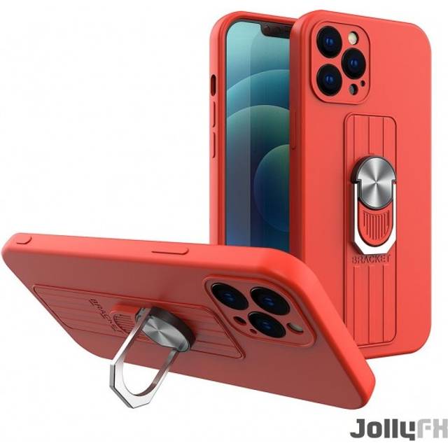 Ring Silicone Finger Grip Skal iPhone XS Max - RÃ¶d