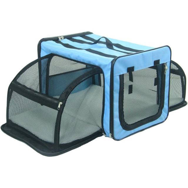 Pet Life capacious Dual-Sided Travel Expandable Wired Dog crate - coll