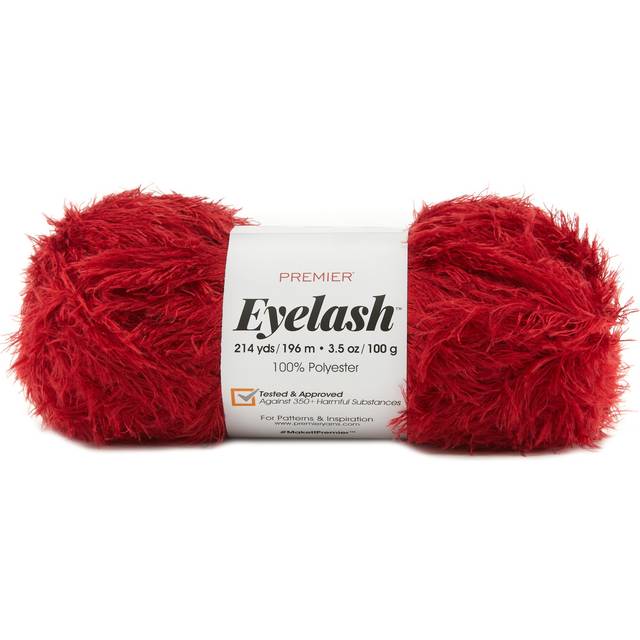 Premier Eyelash Yarn-Red 2073-03