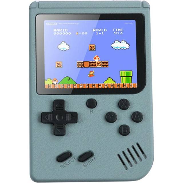 (Grey) Classic Games Handheld Retro Video Game Console Gameboy Collection Kids Gifts