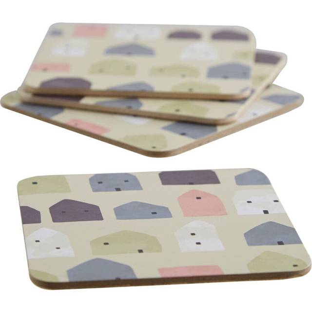 Orsina Calcot 4Pc Square Wild Cottage Coasters