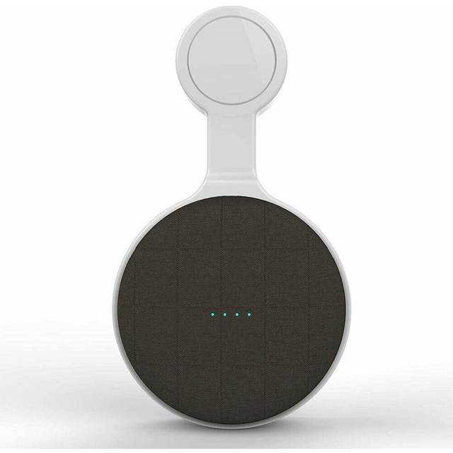 (White, forÂHome& Nest mini) Wall Mount Speaker Holder for Echo Dot 3 and Home & Nest Mini Smart Home Speakers With Cord Arrangement