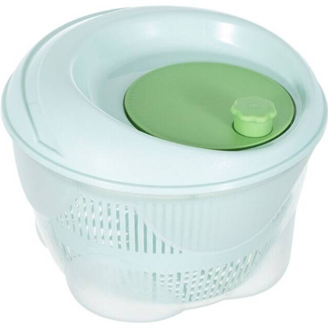 77JF Manual Vegetable Dehydrator Salad Spinner Large Lettuce Drain Filter Washing Basket with Rotary Handle Fruit Dryer Bowl