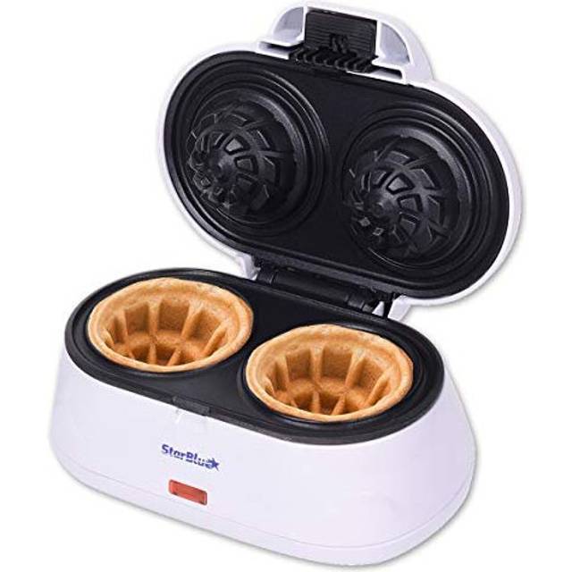 Double Waffle Bowl Maker by StarBlue - White - Make Bowl Shapes Belgian Waffles in Minutes | Best for Serving ice Cream and Fruit | Gift Ideas 22