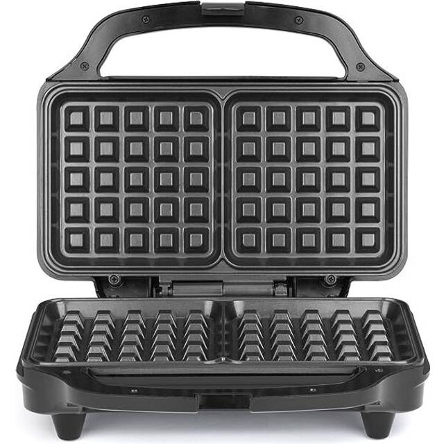 Waffle Maker Deep Fill Wall Iron Machine XL Non-Stick Cooking Plates Waffles Square Homemade Breakfast/Dessert Cool Handle Auto Temp Control 900W
