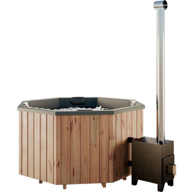 Vildmarksbad m/spa-system og ovn, København, 1.200 L