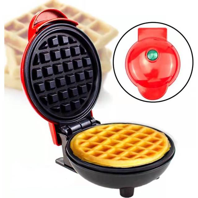 110V-220V Mini Electric Round Waffles Maker Bubble Egg Cake Oven Breakfast Love Heart Shaped Waffle Maker  EU US UK Plug